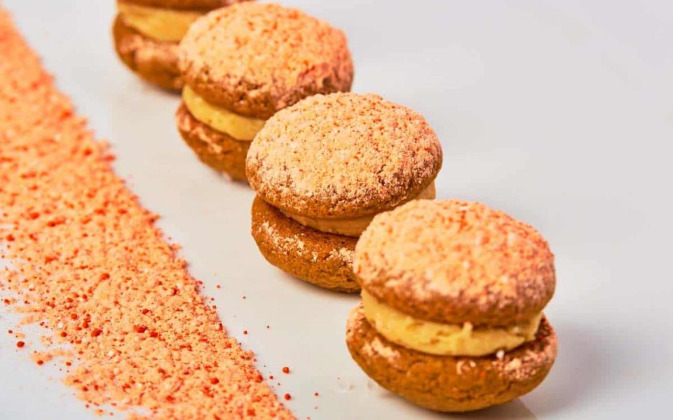 Mini Molasses Crisp Candied Ginger and Speculoos