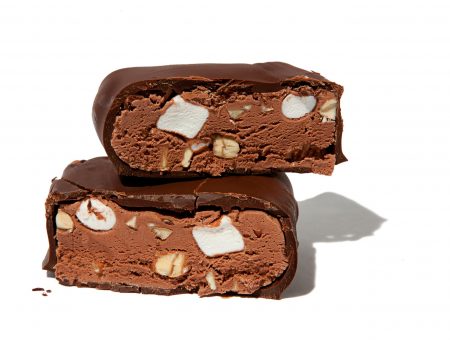 Chocolate Dipped Rocky Road Ice Cream Bars