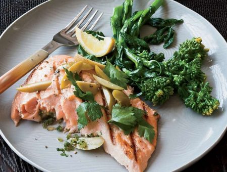Grilled Salmon with Preserved Lemon