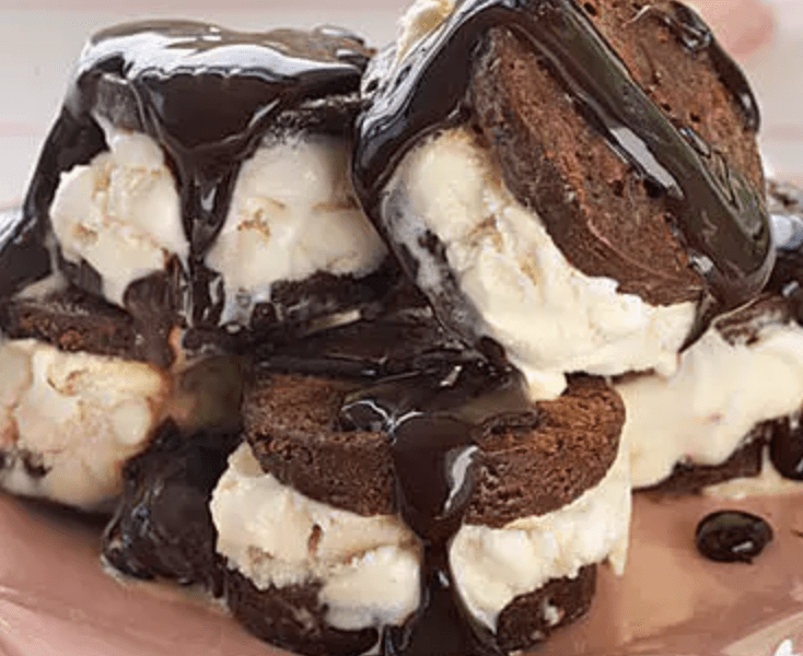 Hot Fudge Brownie Sunday