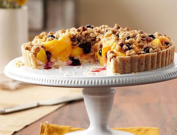 Peach Blueberry Crumble Tart-Taste of Home