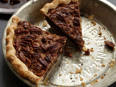 chocolate pecan pie with bourbon august